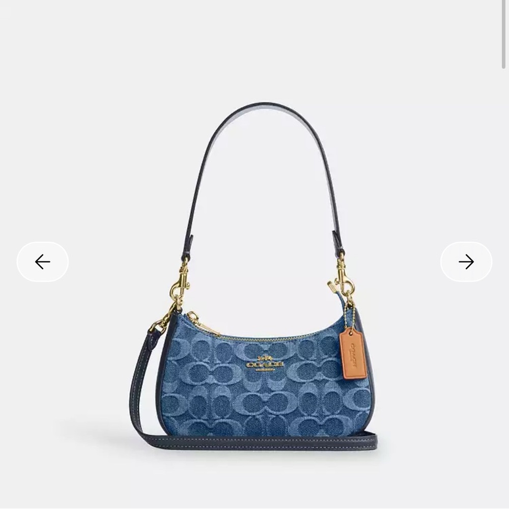 COACH Teri Mini Crossbody Bag In Signature Denim NWT